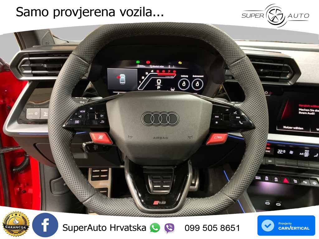 Audi RS3 Sedan 2.5 TFSI (400 KS) quattro S tronic LED+GR SJED+ACC