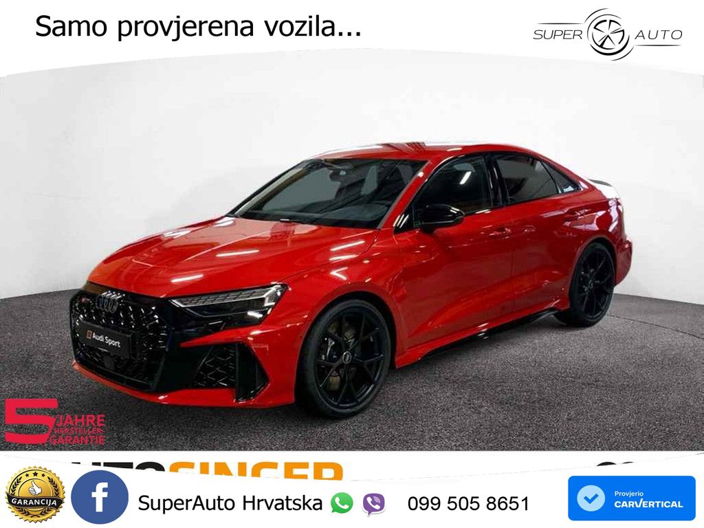 Audi RS3 Sedan 2.5 TFSI (400 KS) quattro S tronic LED+GR SJED+ACC