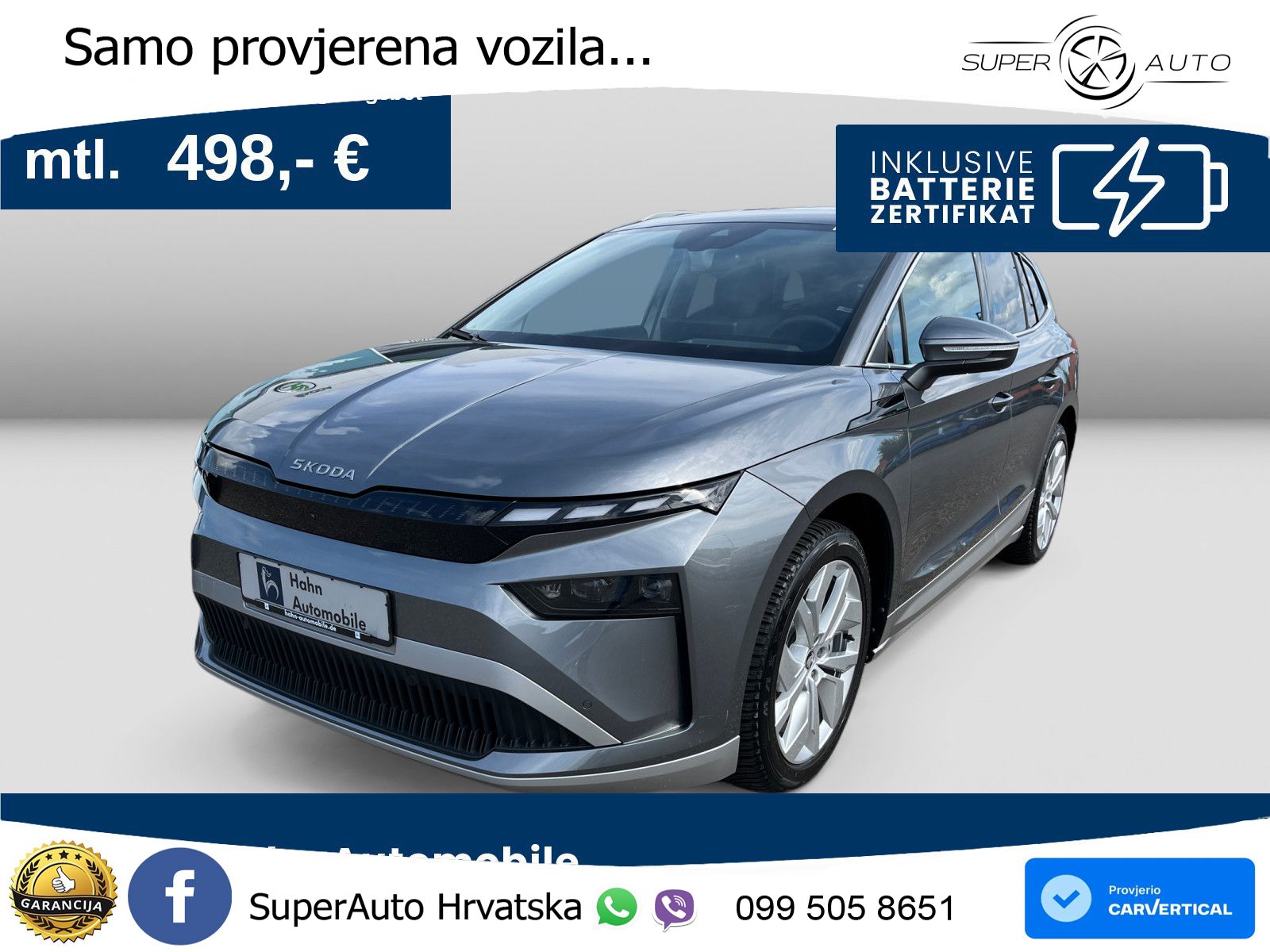 Škoda Enyaq 85 82 kWh (286 KS) LED+GR SJED+ACC