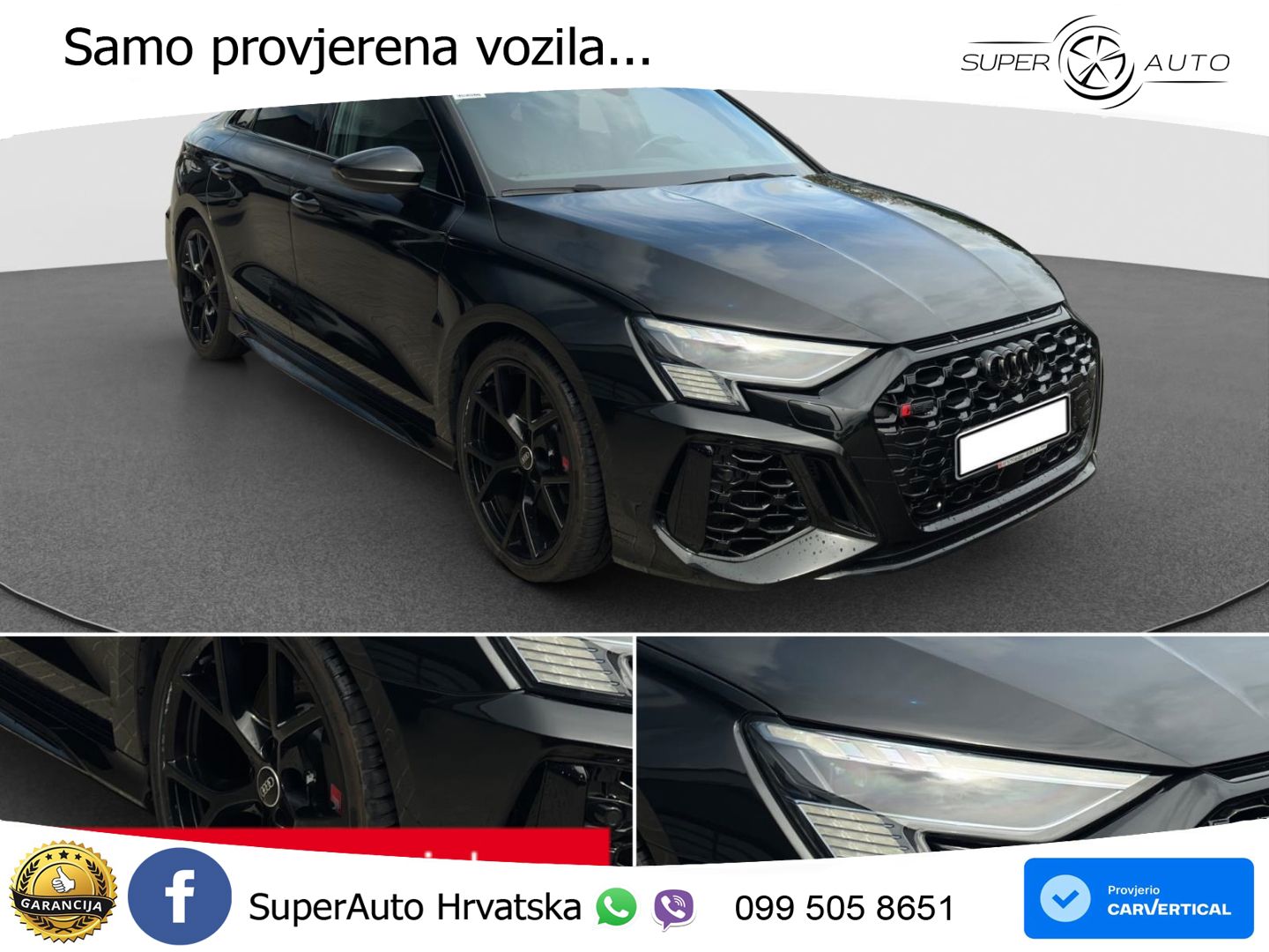 Audi RS3 Sedan 2.5 TFSI (400 KS) quattro S tronic LED+GR SJED+ACC