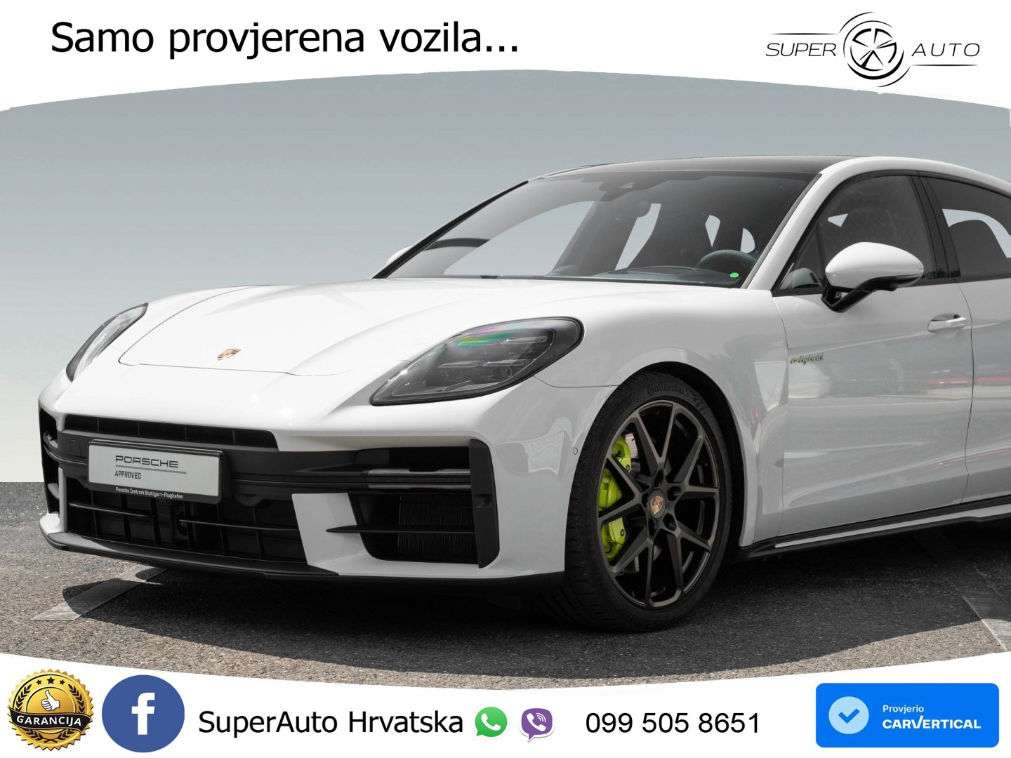Porsche Panamera 4 2.9 V6 (470 KS) E-Hybrid PDK ACC+HEAD+4xGR SJED+360+PANO