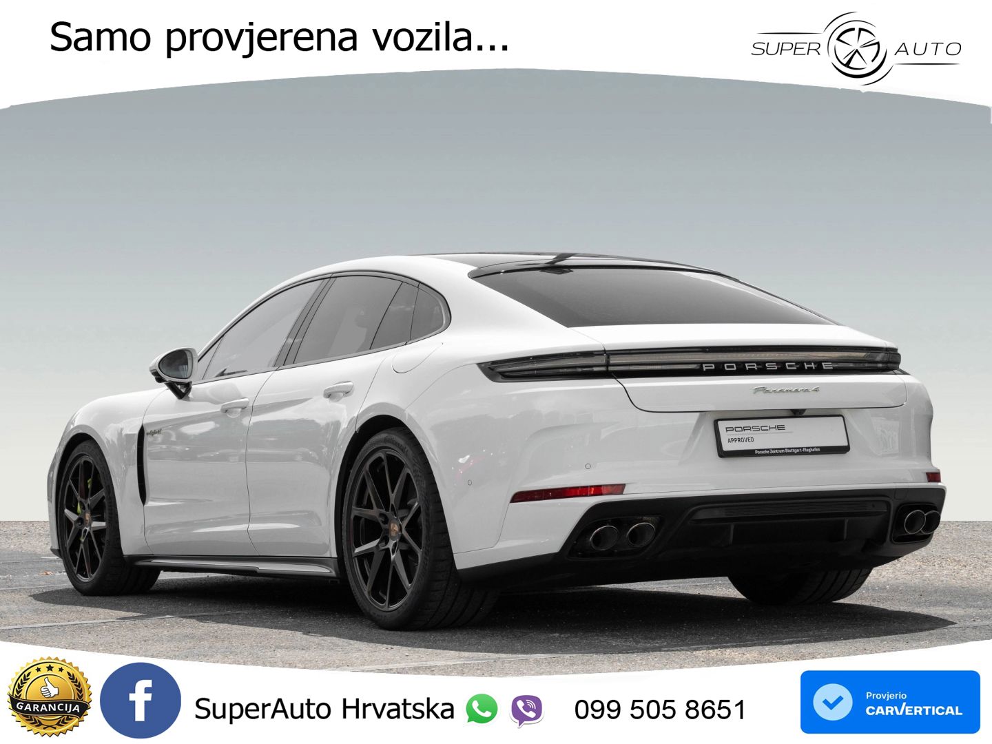Porsche Panamera 4 2.9 V6 (470 KS) E-Hybrid PDK ACC+HEAD+4xGR SJED+360+PANO