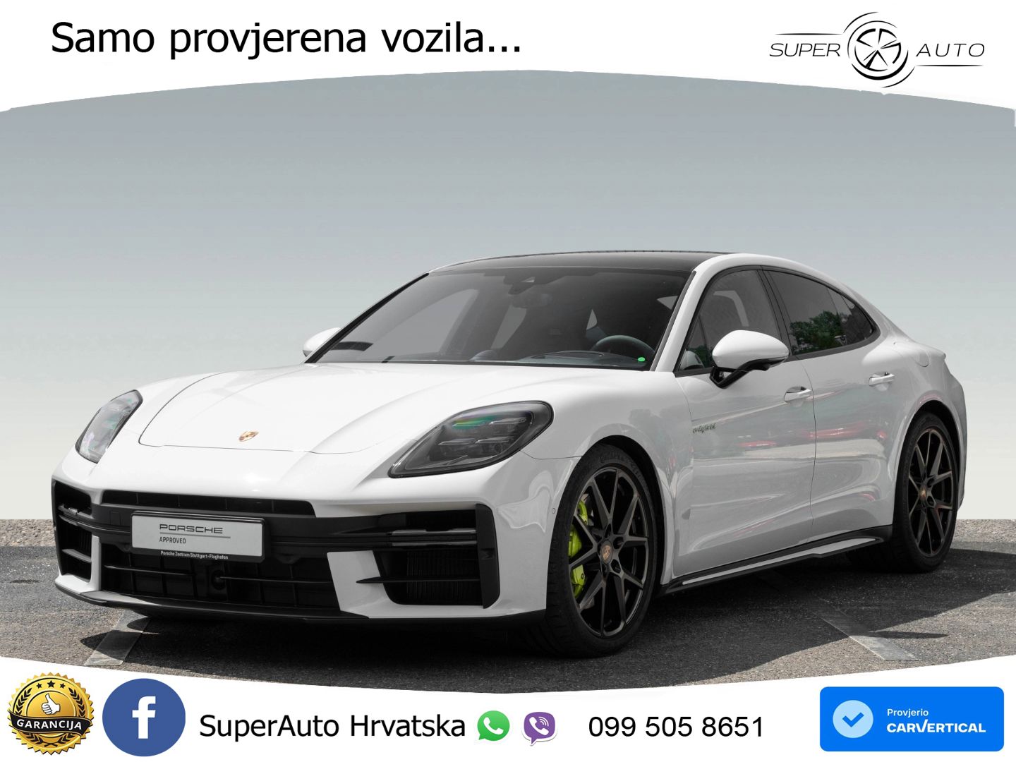 Porsche Panamera 4 2.9 V6 (470 KS) E-Hybrid PDK ACC+HEAD+4xGR SJED+360+PANO