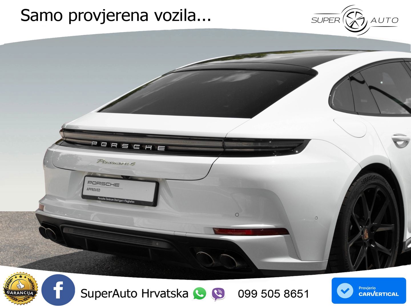 Porsche Panamera 4 2.9 V6 (470 KS) E-Hybrid PDK ACC+HEAD+4xGR SJED+360+PANO