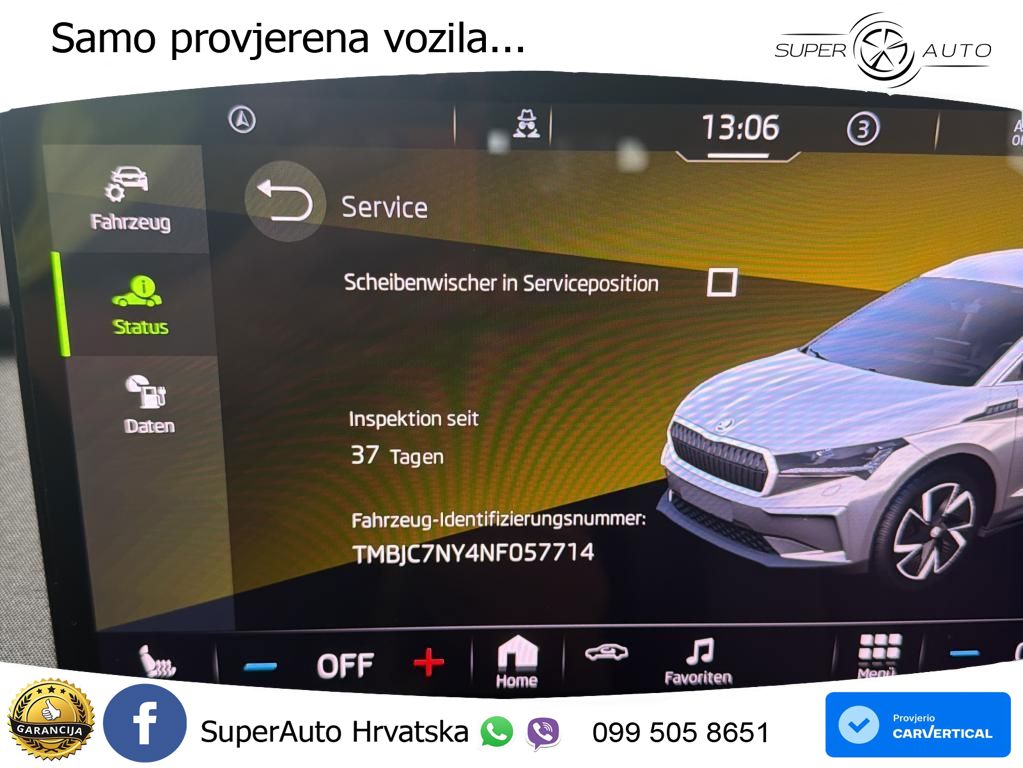Škoda Enyaq iV 80 82 kWh (204 KS) LED+GR SJED+ACC