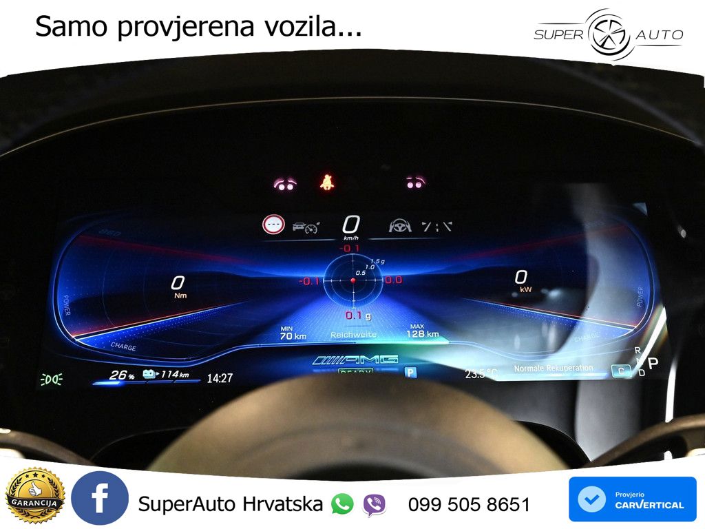 Mercedes EQE SUV AMG 43 100 kWh (476 KS) 4MATIC ZRAČNI+ACC+GR SJED+KAM+PANO