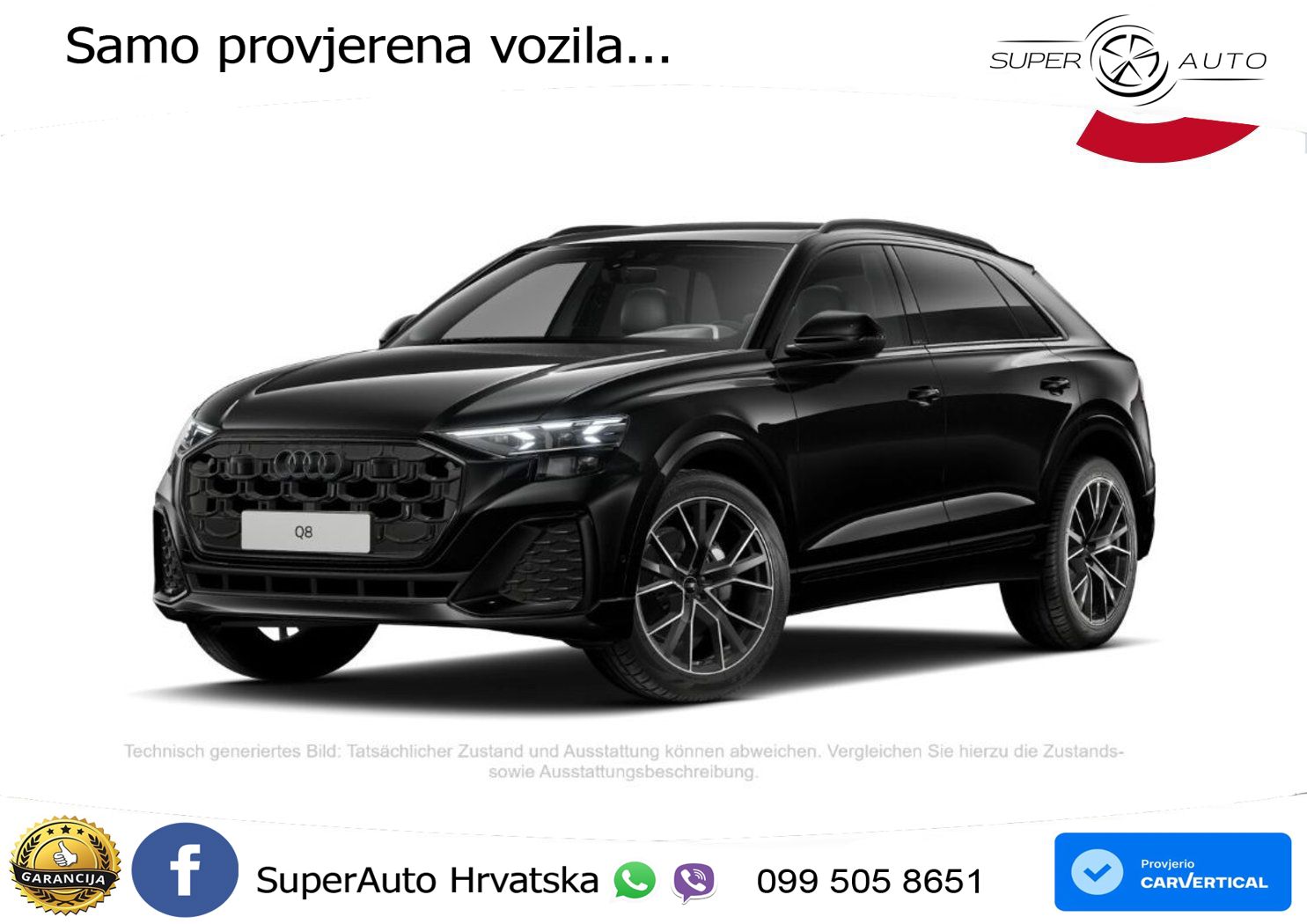 Audi Q8 50 TDI V6 (286 KS) quattro Tiptronic S line