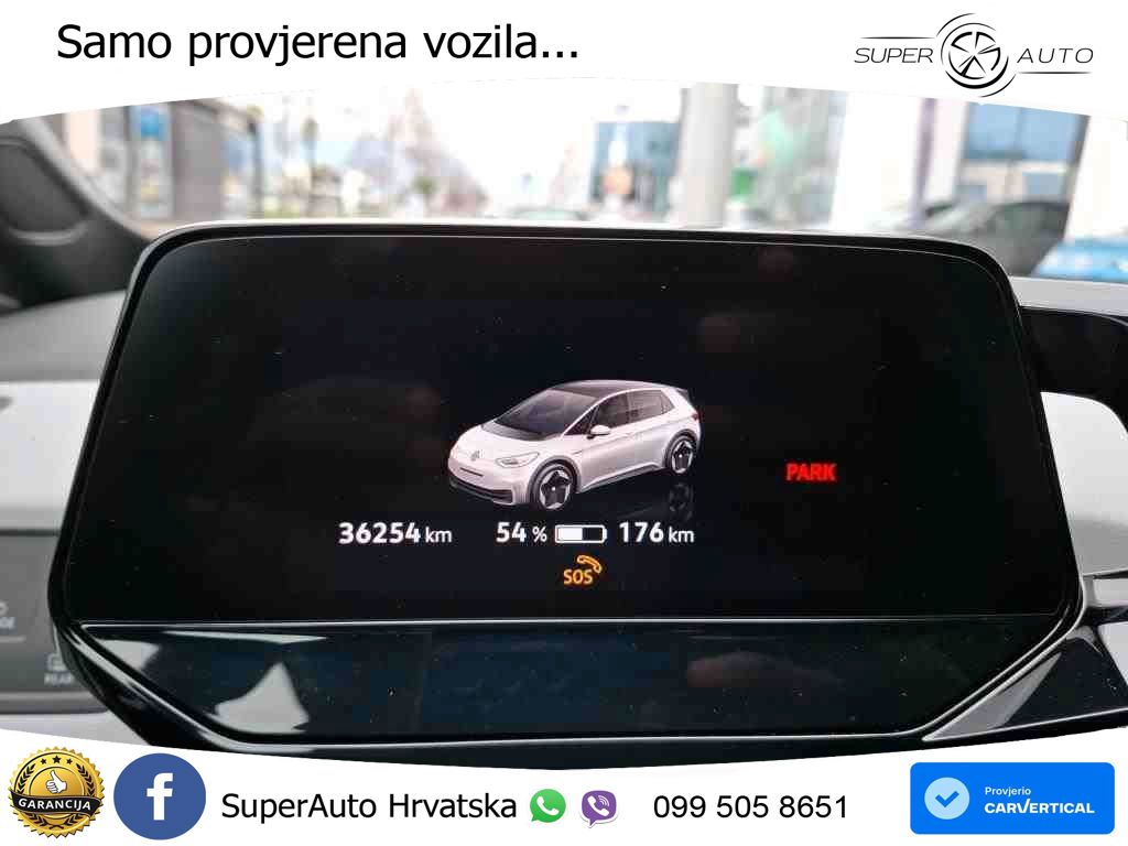 Volkswagen ID.3 Pro Performance 62 kWh (204 KS) LED+GR SJED+ACC