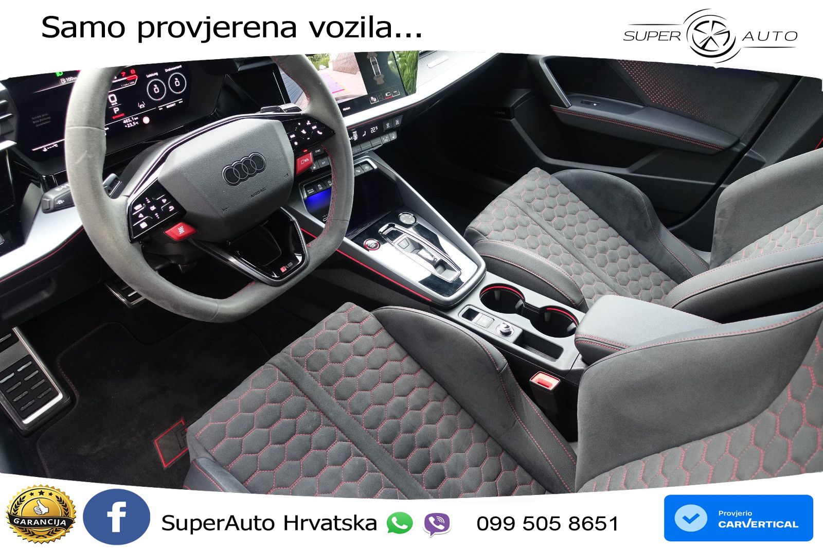 Audi RS3 Sedan 2.5 TFSI (400 KS) quattro S tronic LED+GR SJED+ACC