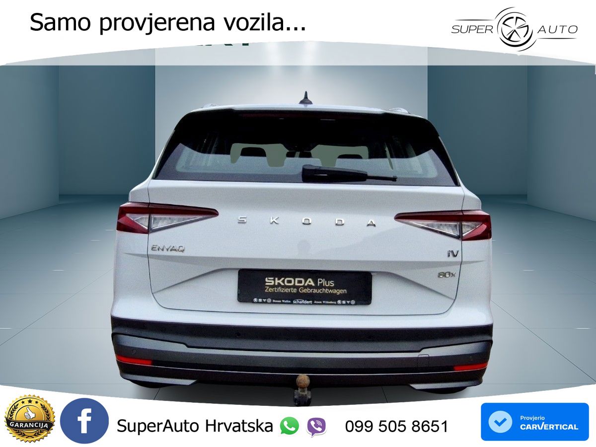 Škoda Enyaq iV 80x 82 kWh (265 KS) AWD Lounge LED+GR SJED+ACC