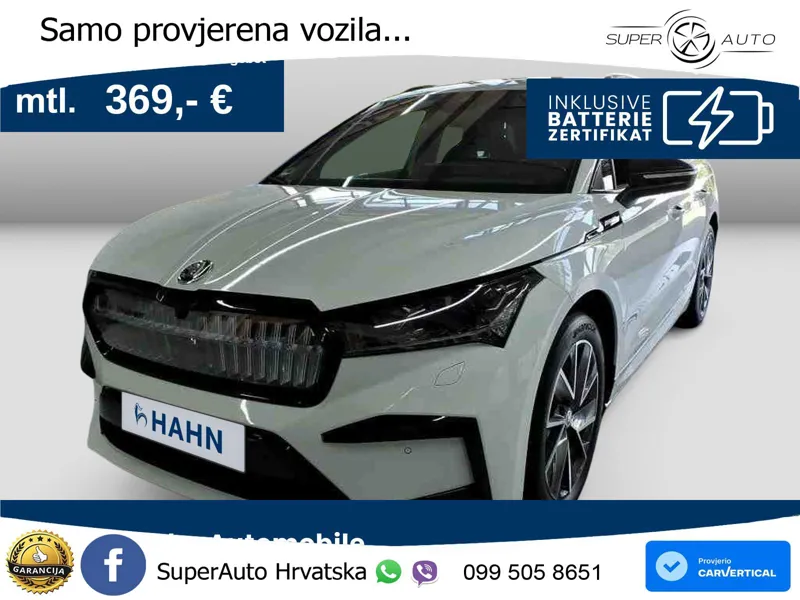 Škoda Enyaq iV 80x 82 kWh (265 KS) AWD SportLine LED+GR SJED+ACC