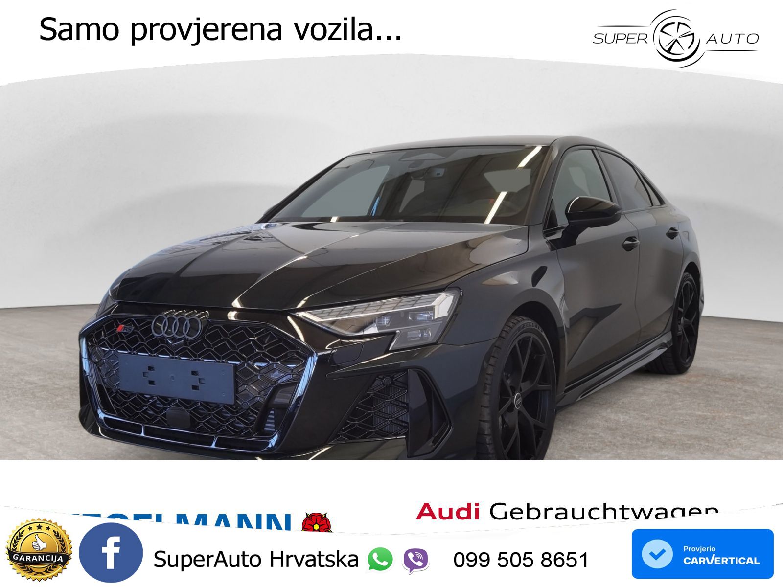 Audi RS3 Sedan 2.5 TFSI (400 KS) quattro S tronic LED+GR SJED+ACC