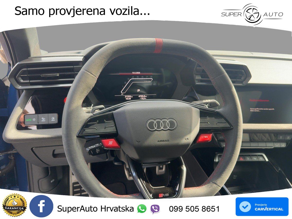 Audi RS3 Sportback 2.5 TFSI (400 KS) quattro S tronic LED+GR SJED+ACC