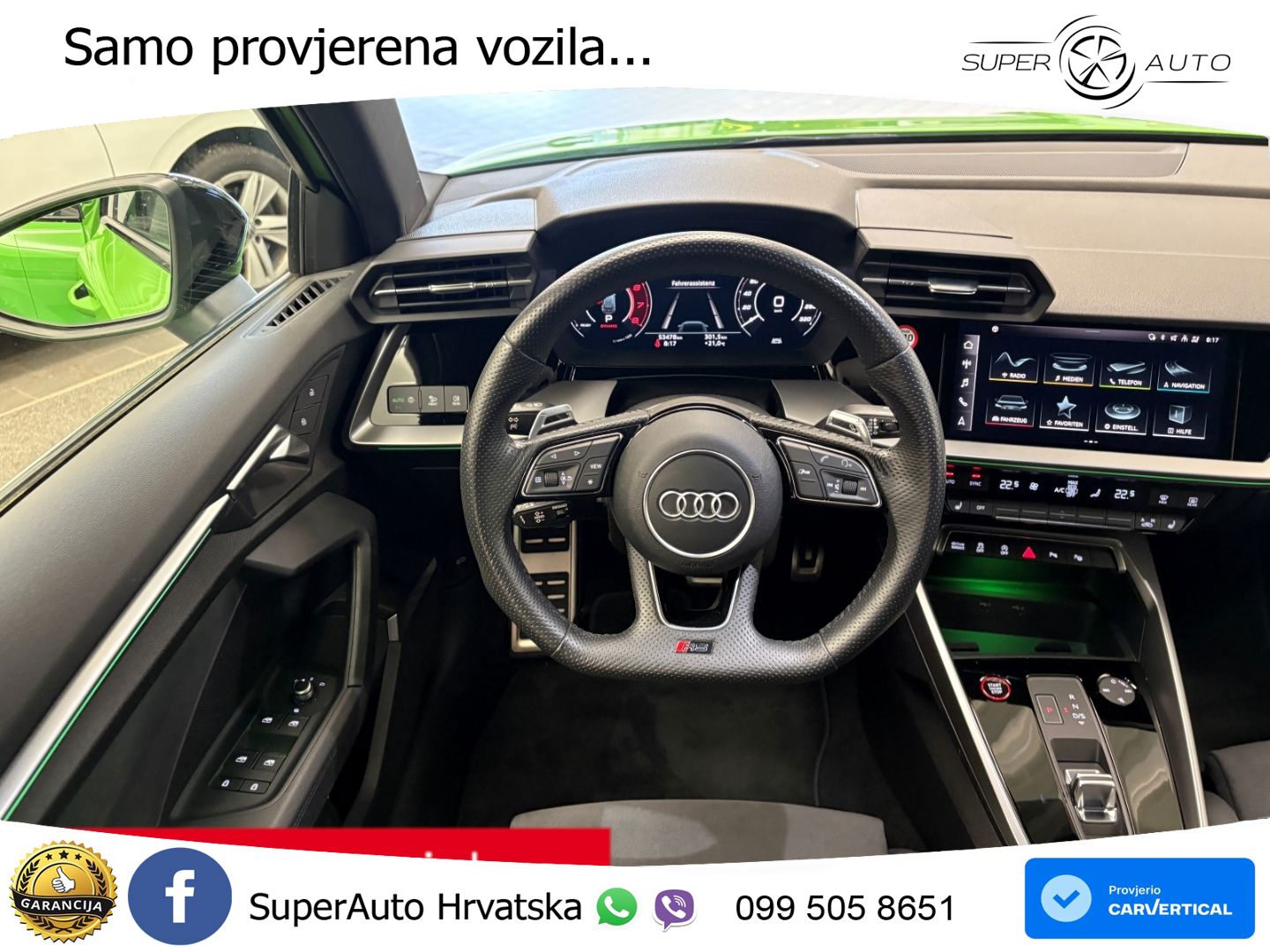 Audi RS3 Sportback 2.5 TFSI (400 KS) quattro S tronic LED+GR SJED+ACC