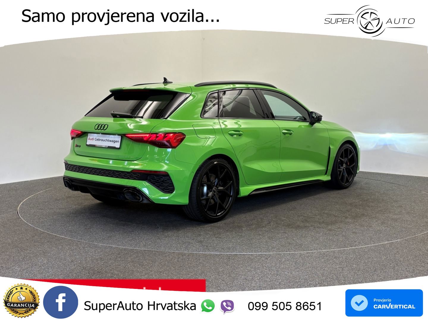 Audi RS3 Sportback 2.5 TFSI (400 KS) quattro S tronic LED+GR SJED+ACC