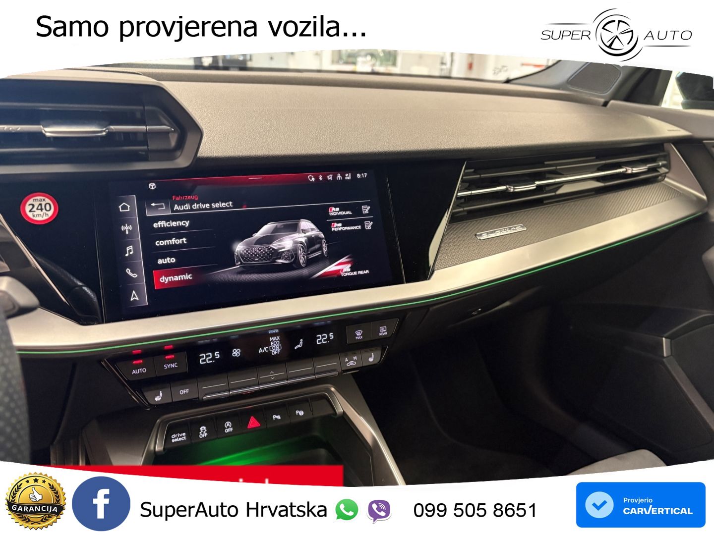 Audi RS3 Sportback 2.5 TFSI (400 KS) quattro S tronic LED+GR SJED+ACC