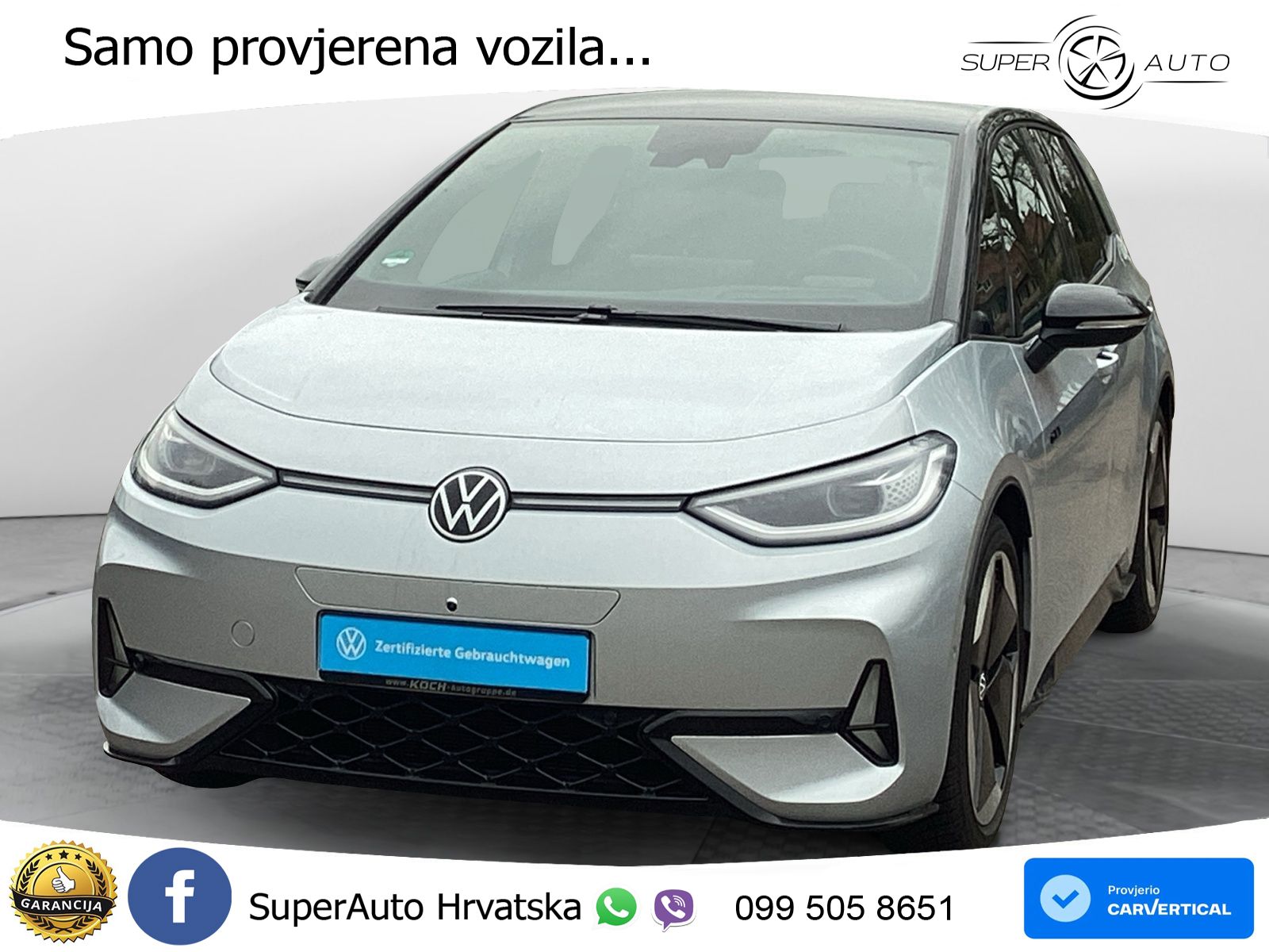 Volkswagen ID.3 GTX Performance 84 kWh (326 KS) LED+GR SJED+ACC