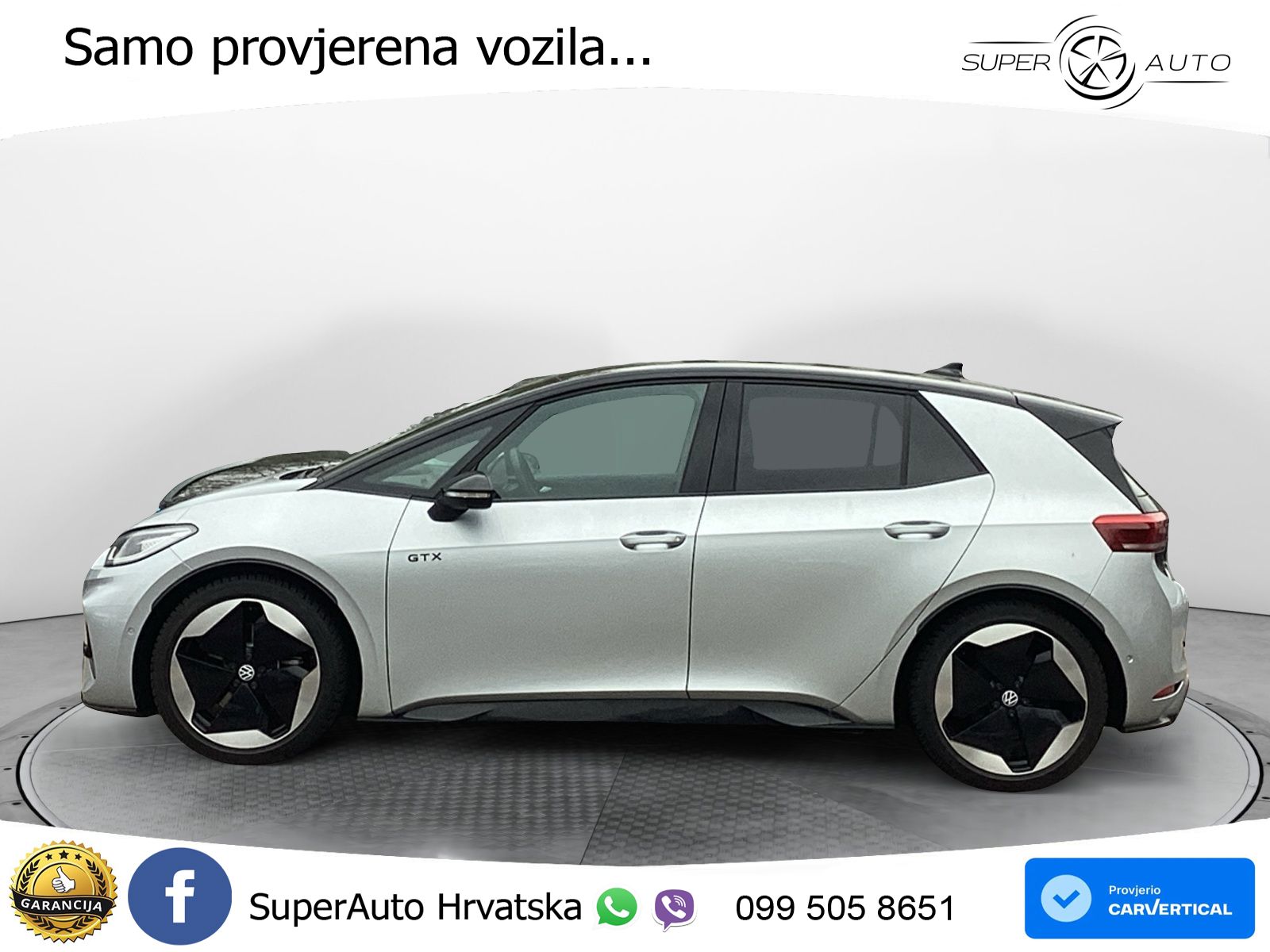 Volkswagen ID.3 GTX Performance 84 kWh (326 KS) LED+GR SJED+ACC