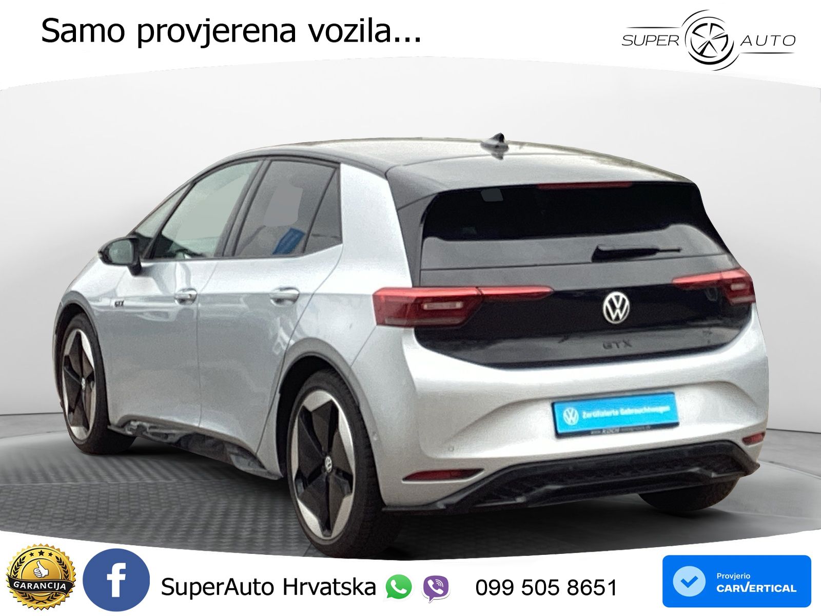 Volkswagen ID.3 GTX Performance 84 kWh (326 KS) LED+GR SJED+ACC