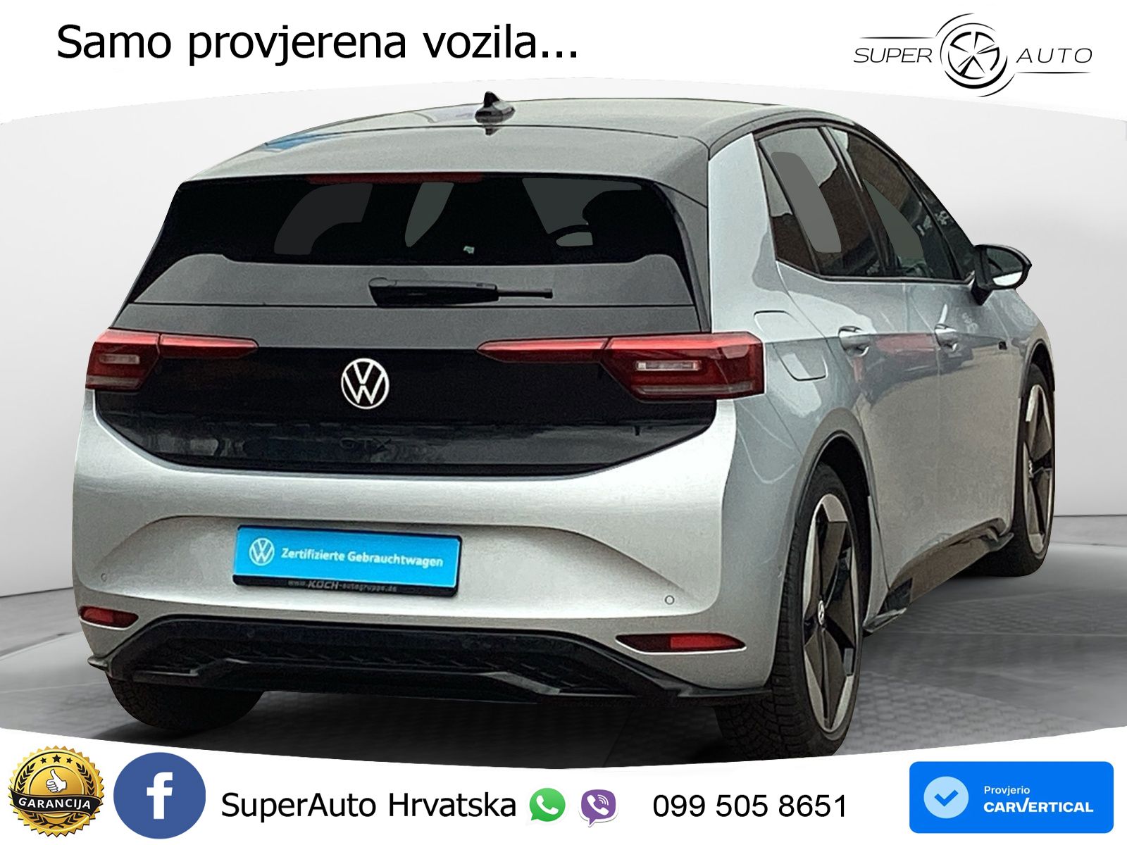 Volkswagen ID.3 GTX Performance 84 kWh (326 KS) LED+GR SJED+ACC