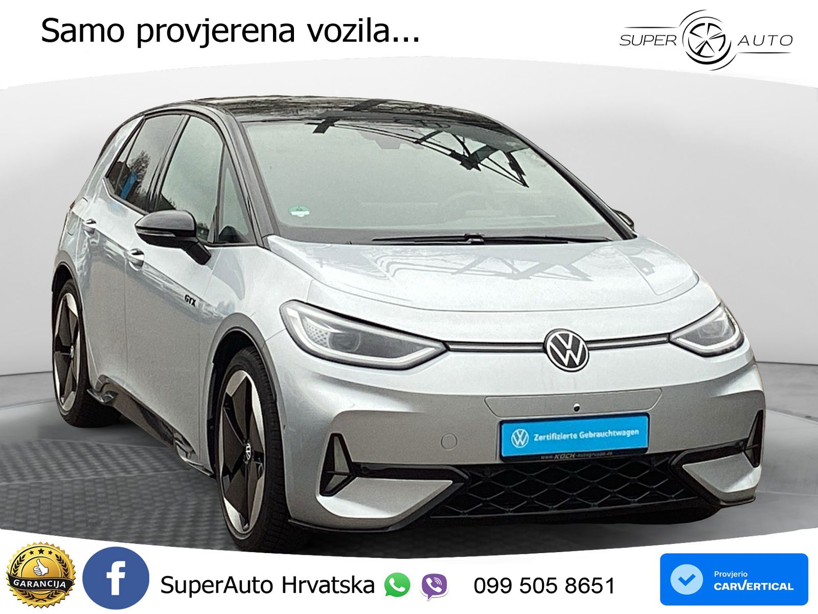 Volkswagen ID.3 GTX Performance 84 kWh (326 KS) LED+GR SJED+ACC
