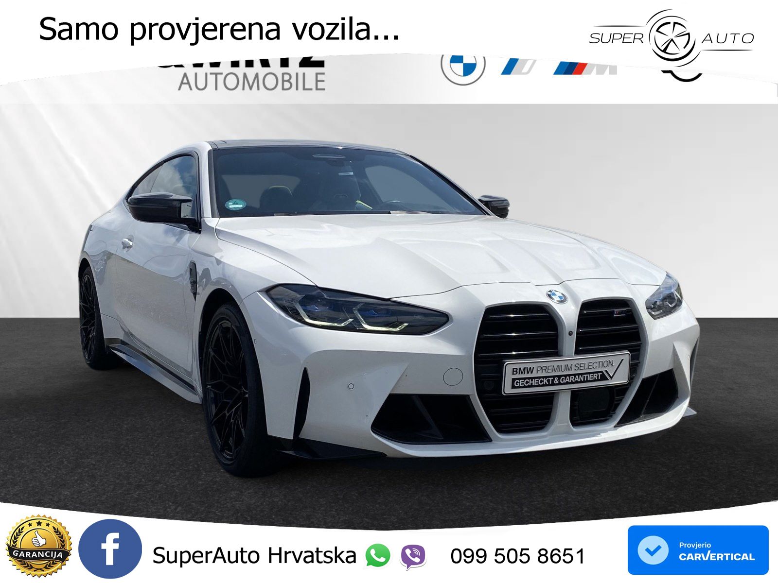 BMW M4 Competition 3.0 (510 KS) Steptronic LED+GR SJED+ACC