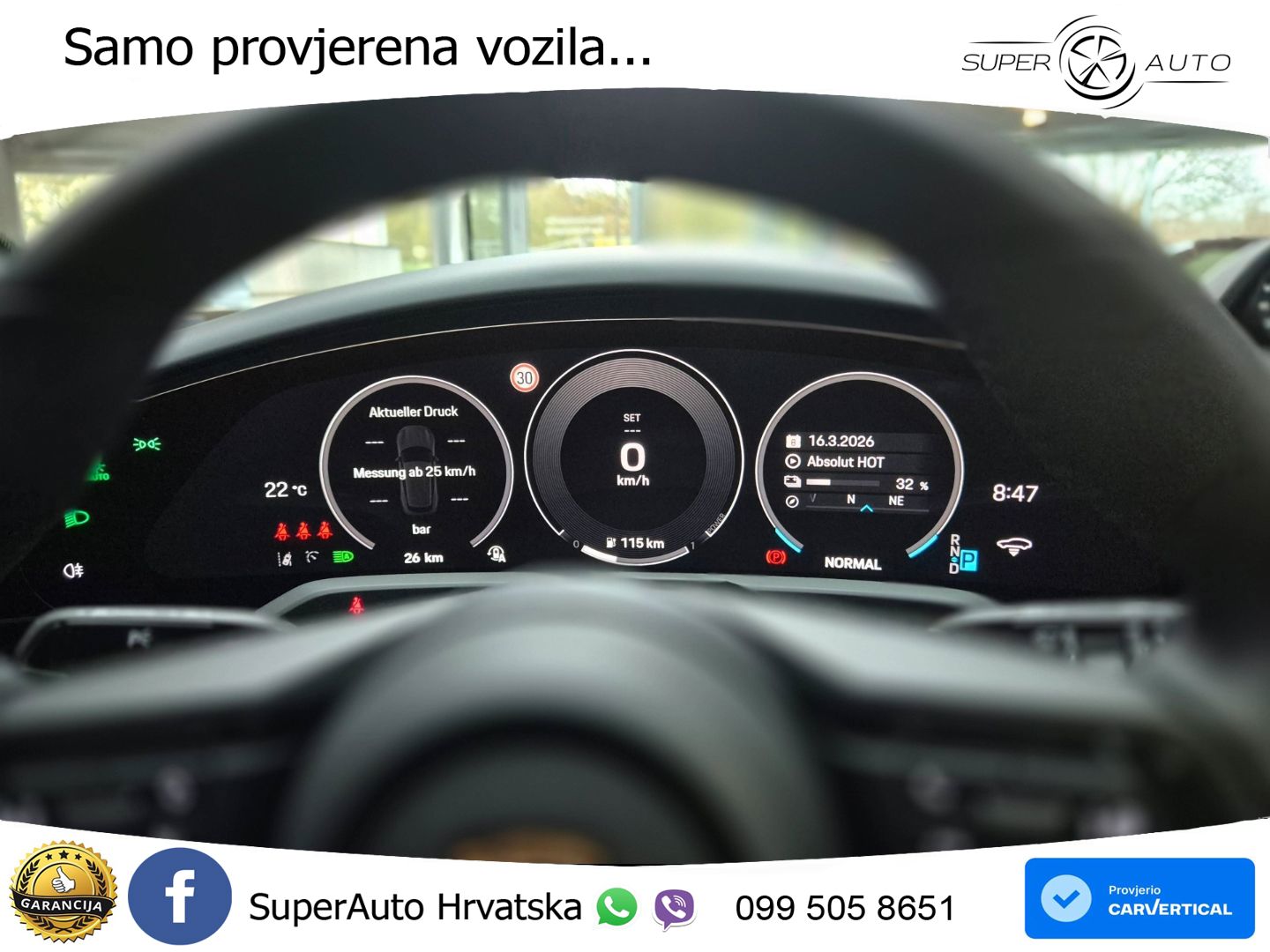Porsche Taycan Sport Turismo 105 kWh (435 KS)