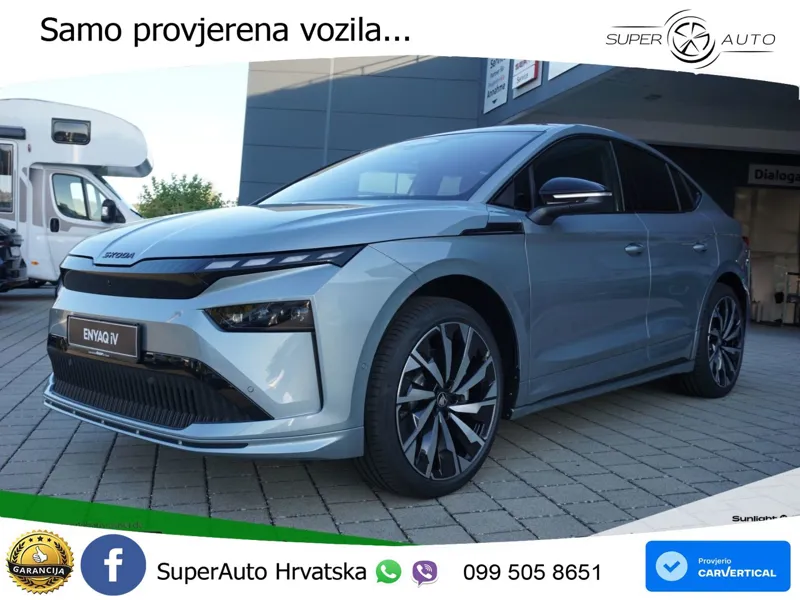 Škoda Enyaq Coupe 85x 82 kWh (299 KS) AWD SportLine LED+GR SJED+ACC