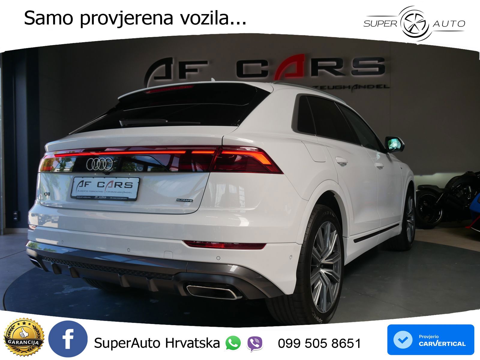 Audi Q8 50 TDI V6 (286 KS) quattro Tiptronic S line LED+GR SJED+ACC