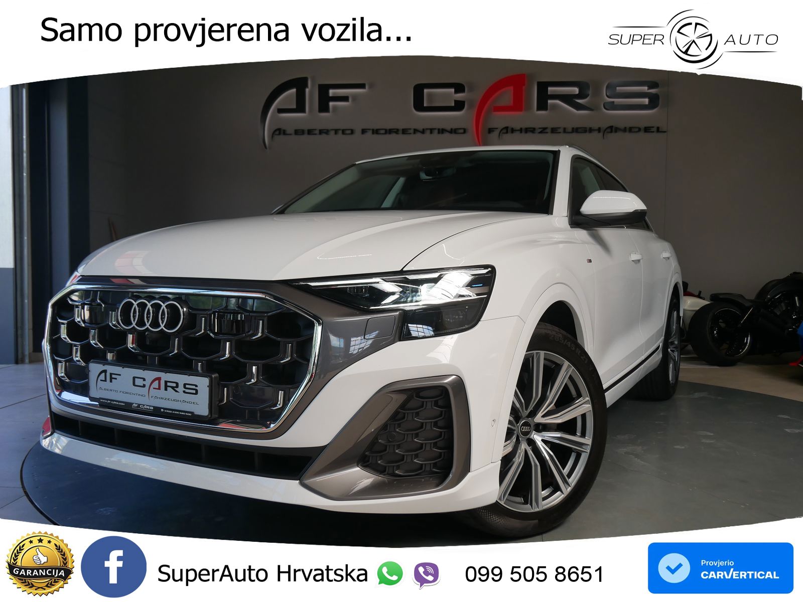 Audi Q8 50 TDI V6 (286 KS) quattro Tiptronic S line LED+GR SJED+ACC
