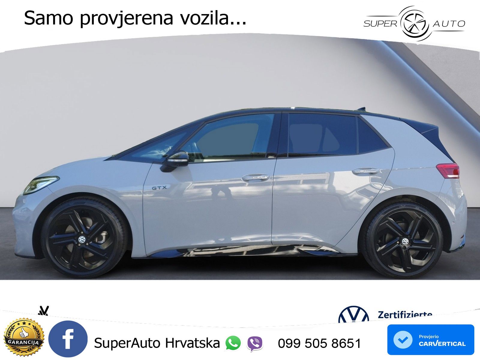 Volkswagen ID.3 GTX Performance 84 kWh (326 KS) LED+GR SJED+ACC