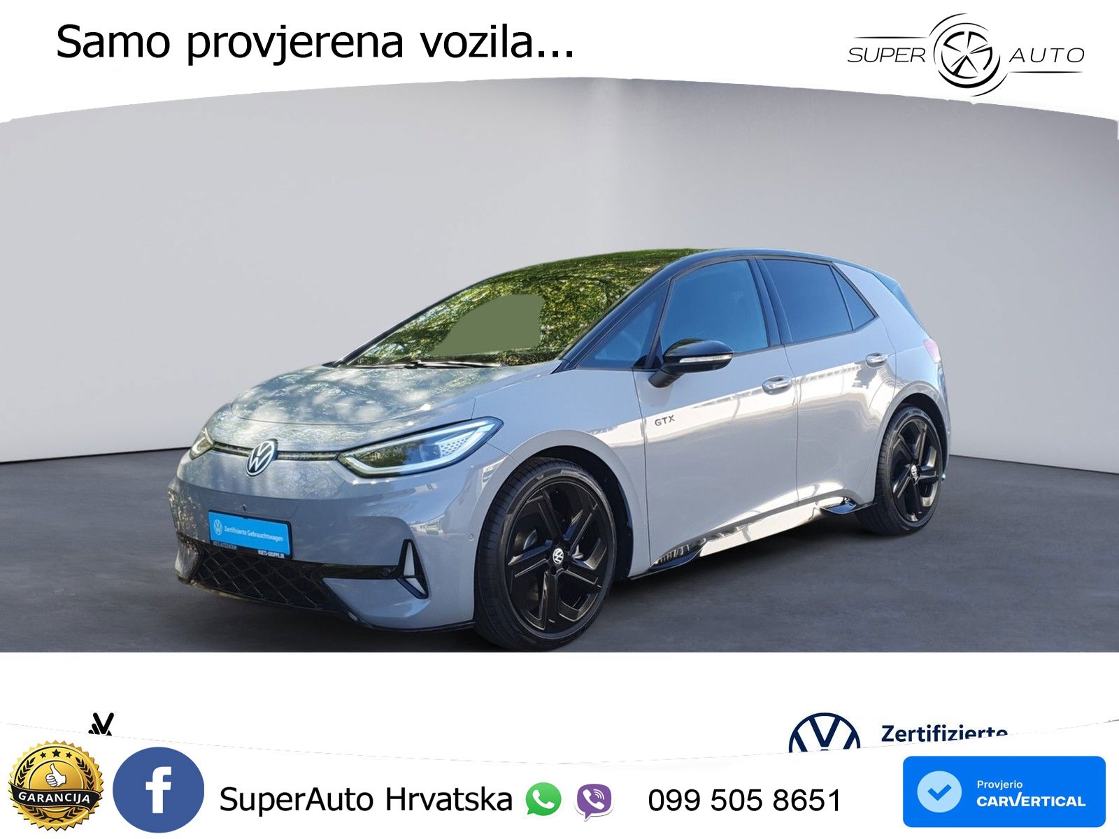 Volkswagen ID.3 GTX Performance 84 kWh (326 KS) LED+GR SJED+ACC