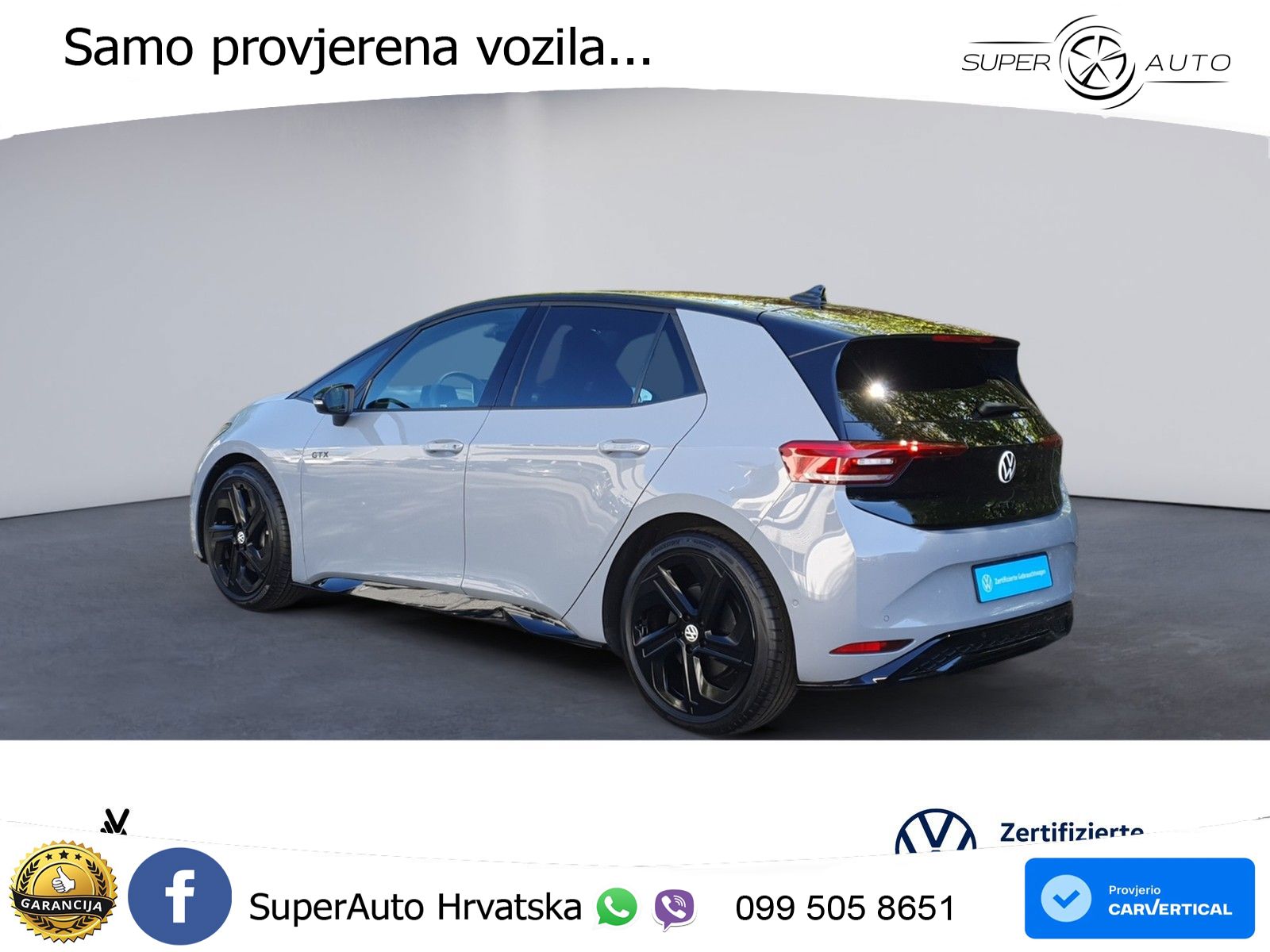Volkswagen ID.3 GTX Performance 84 kWh (326 KS) LED+GR SJED+ACC