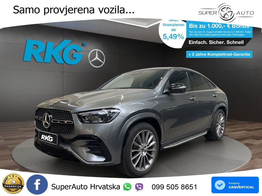 Mercedes GLE Coupe 300d (269 ks) EQ Boost 4MATIC 9G-TRONIC AMG LED+GR SJED+ACC
