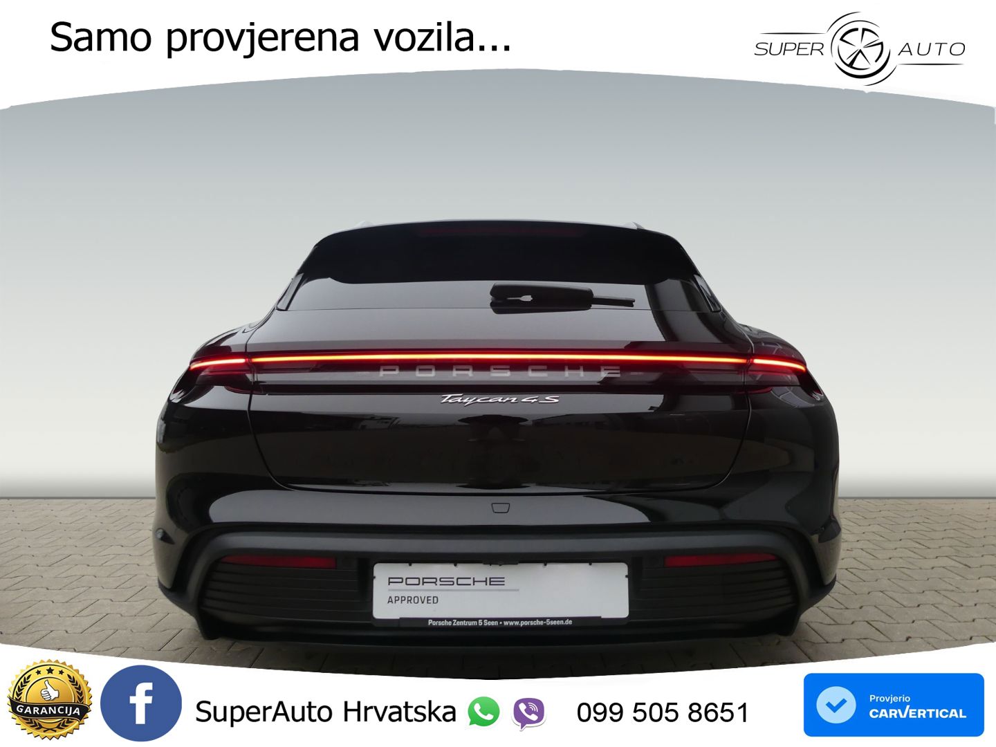 Porsche Taycan Sport Turismo 4S Performance Plus 93.4 kWh (571 KS)