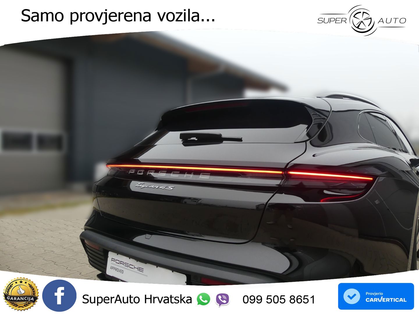 Porsche Taycan Sport Turismo 4S Performance Plus 93.4 kWh (571 KS)