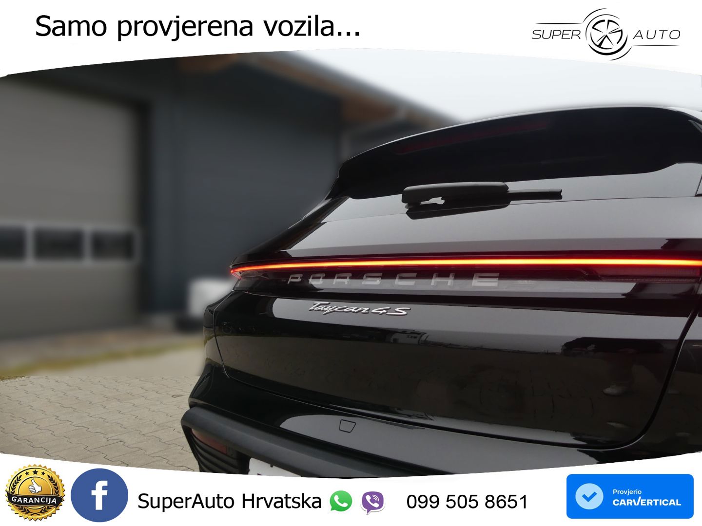 Porsche Taycan Sport Turismo 4S Performance Plus 93.4 kWh (571 KS)