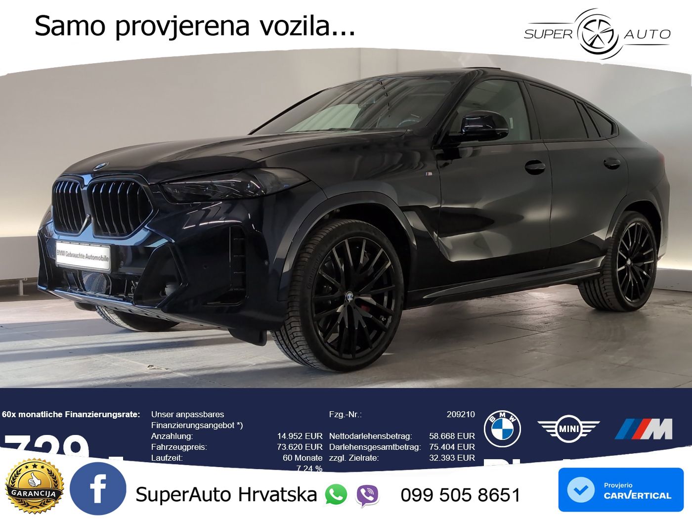 BMW X6 40d (352 KS) xDrive Steptronic M Sport LED+GR SJED+ACC