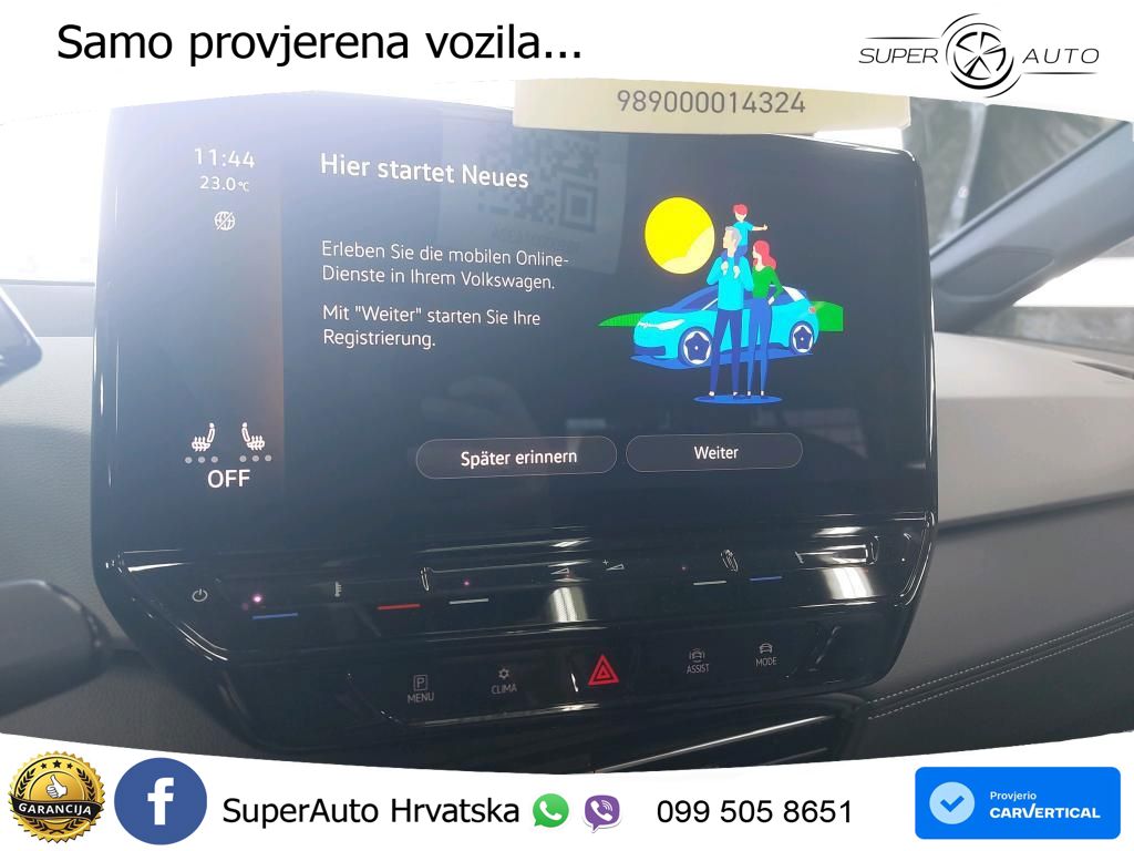 Volkswagen ID.3 Pro 62 kWh (204 KS) LED+GR SJED+ACC