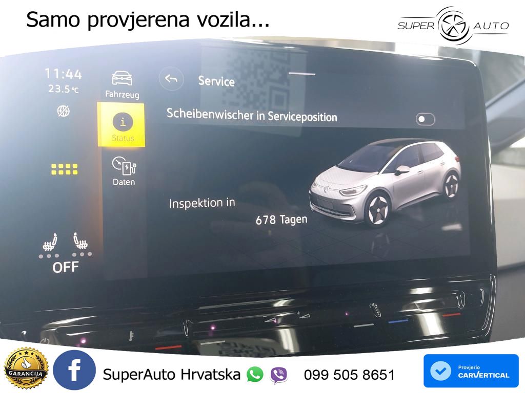 Volkswagen ID.3 Pro 62 kWh (204 KS) LED+GR SJED+ACC