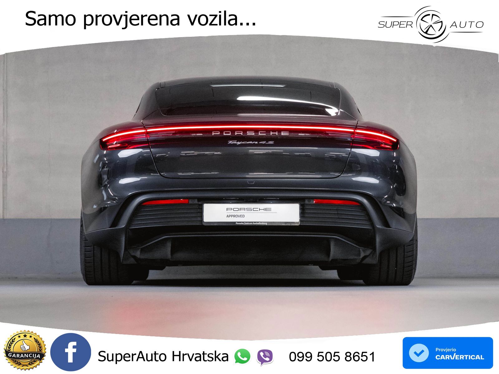 Porsche Taycan 4S 105 kWh (598 KS)