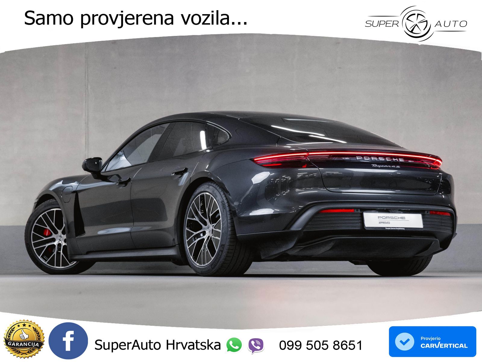 Porsche Taycan 4S 105 kWh (598 KS)