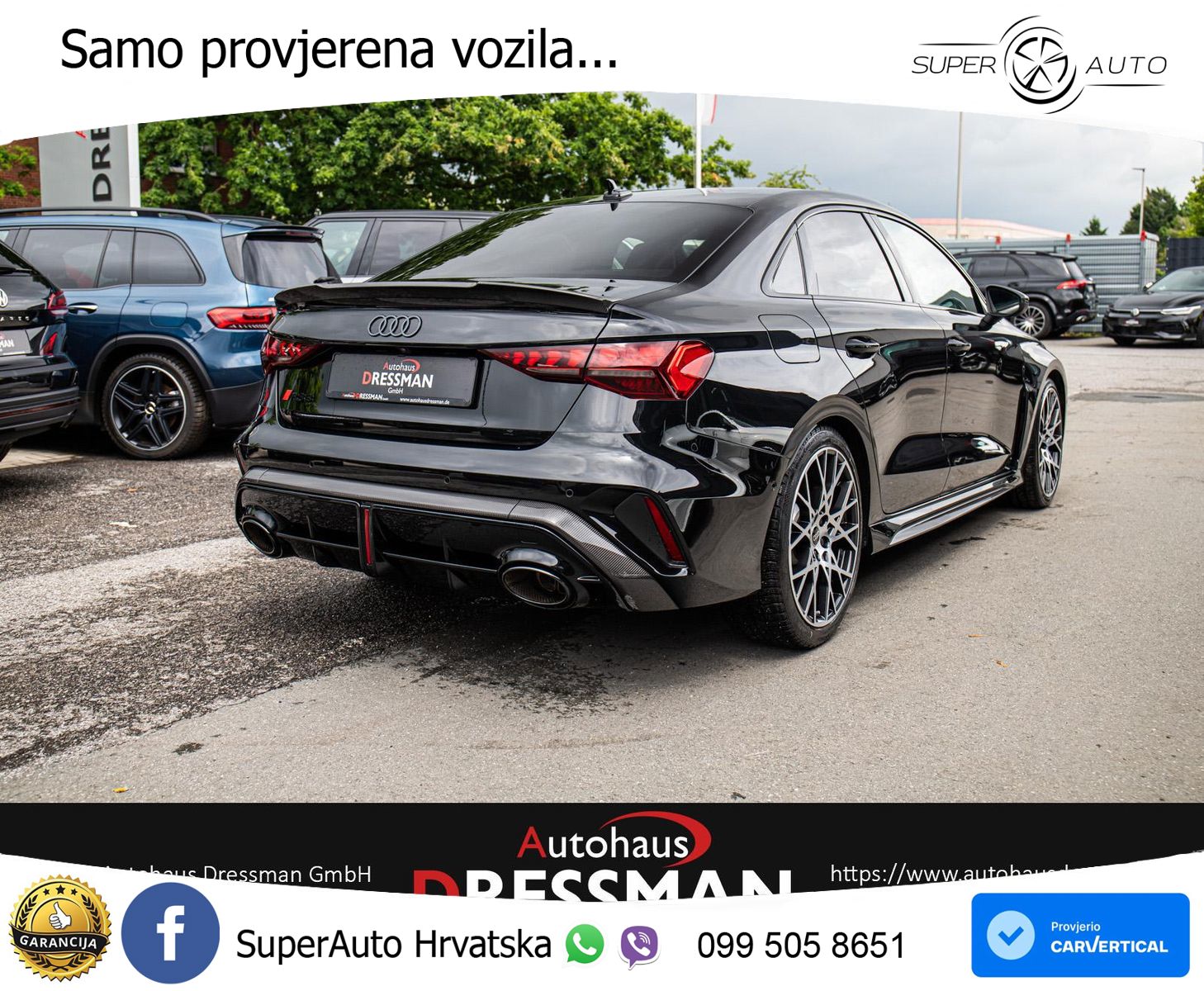 Audi RS3 Sedan 2.5 TFSI (400 KS) quattro S tronic LED+GR SJED+ACC