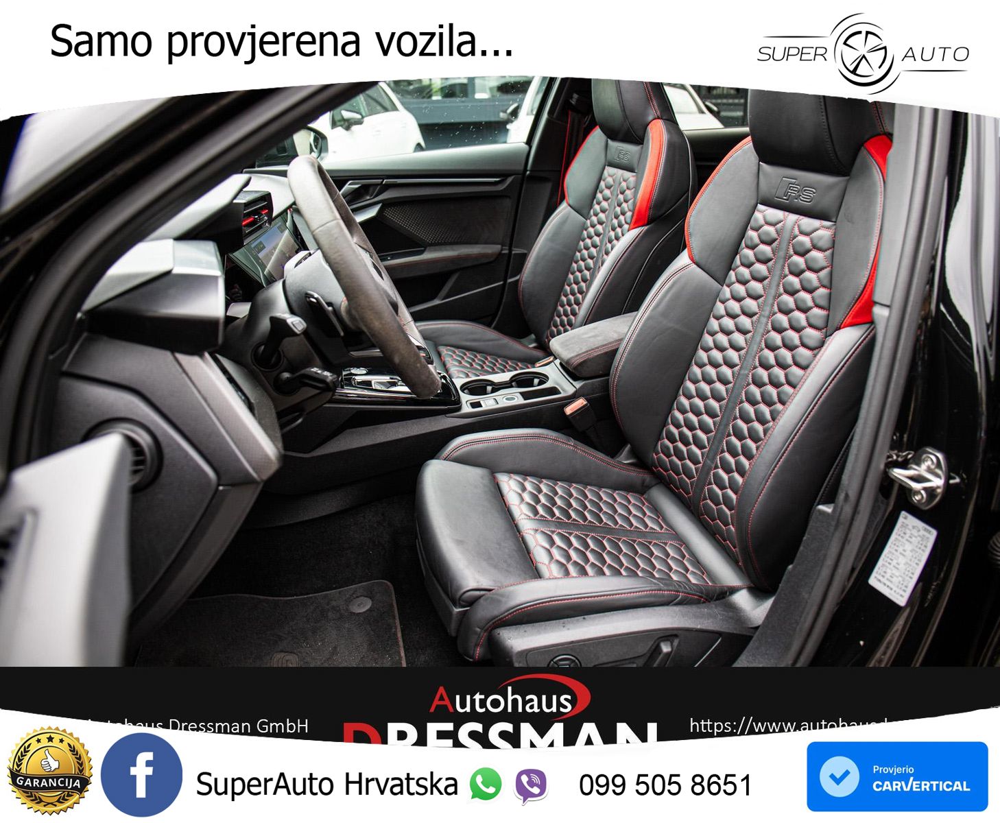 Audi RS3 Sedan 2.5 TFSI (400 KS) quattro S tronic LED+GR SJED+ACC
