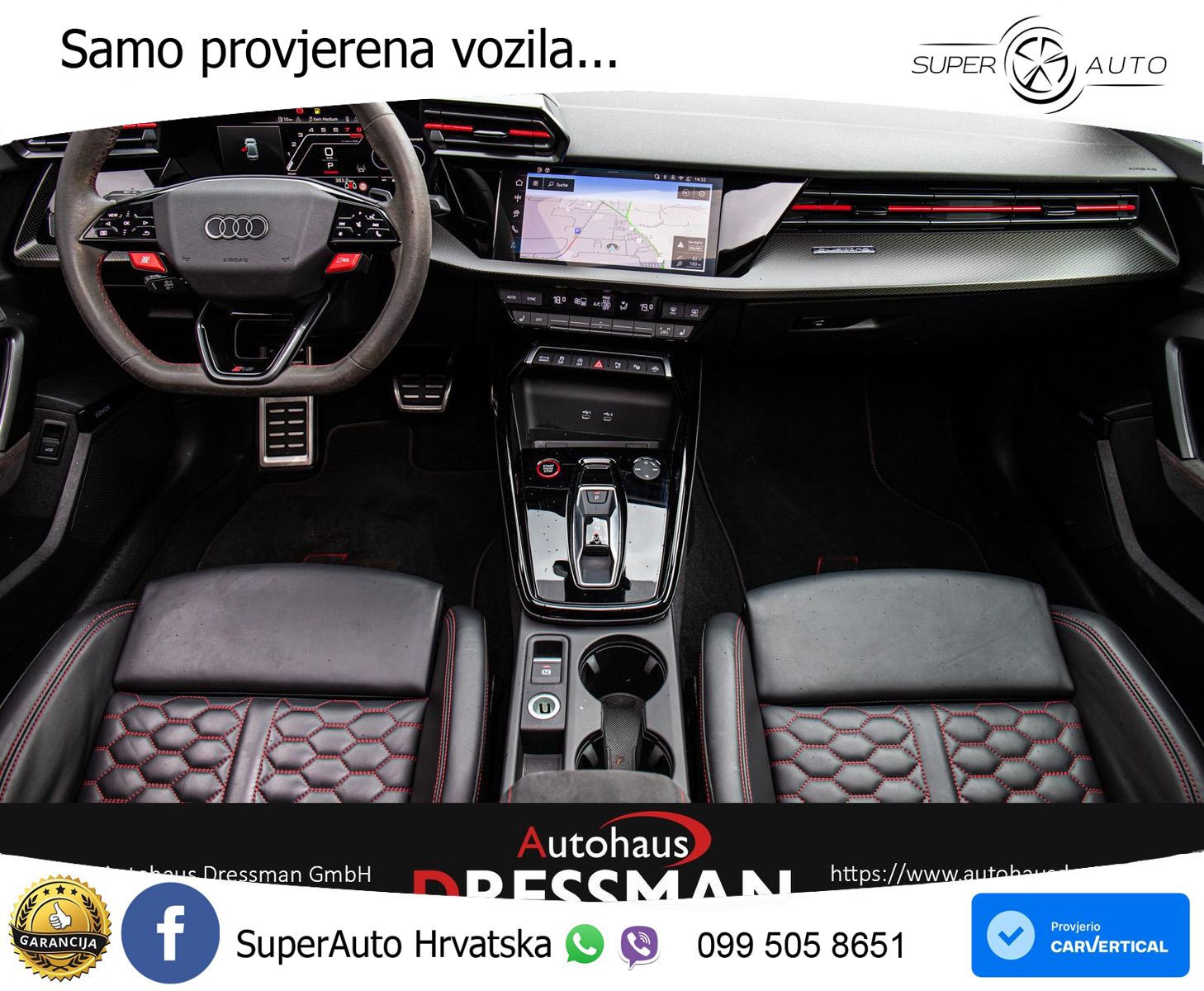 Audi RS3 Sedan 2.5 TFSI (400 KS) quattro S tronic LED+GR SJED+ACC