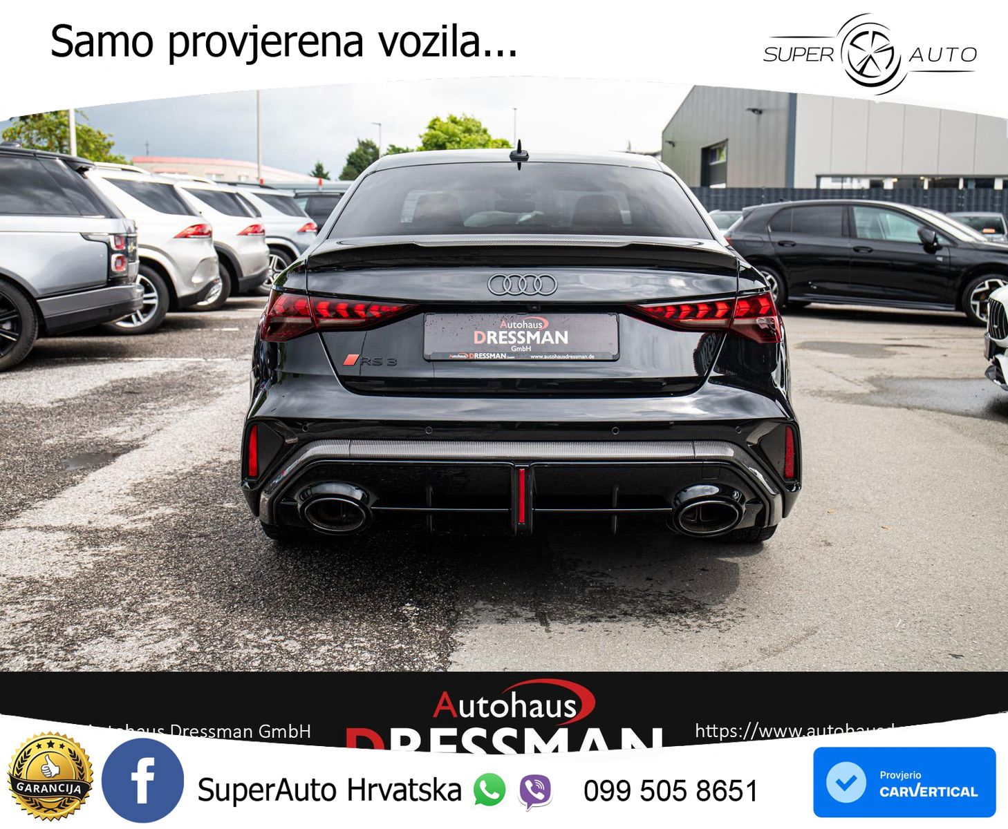 Audi RS3 Sedan 2.5 TFSI (400 KS) quattro S tronic LED+GR SJED+ACC