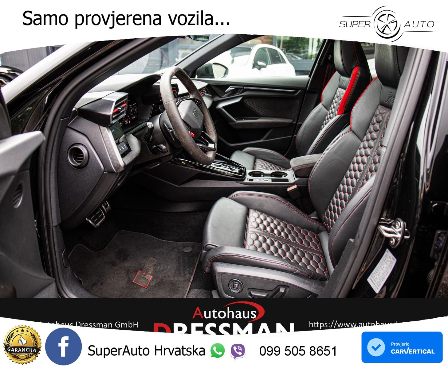 Audi RS3 Sedan 2.5 TFSI (400 KS) quattro S tronic LED+GR SJED+ACC