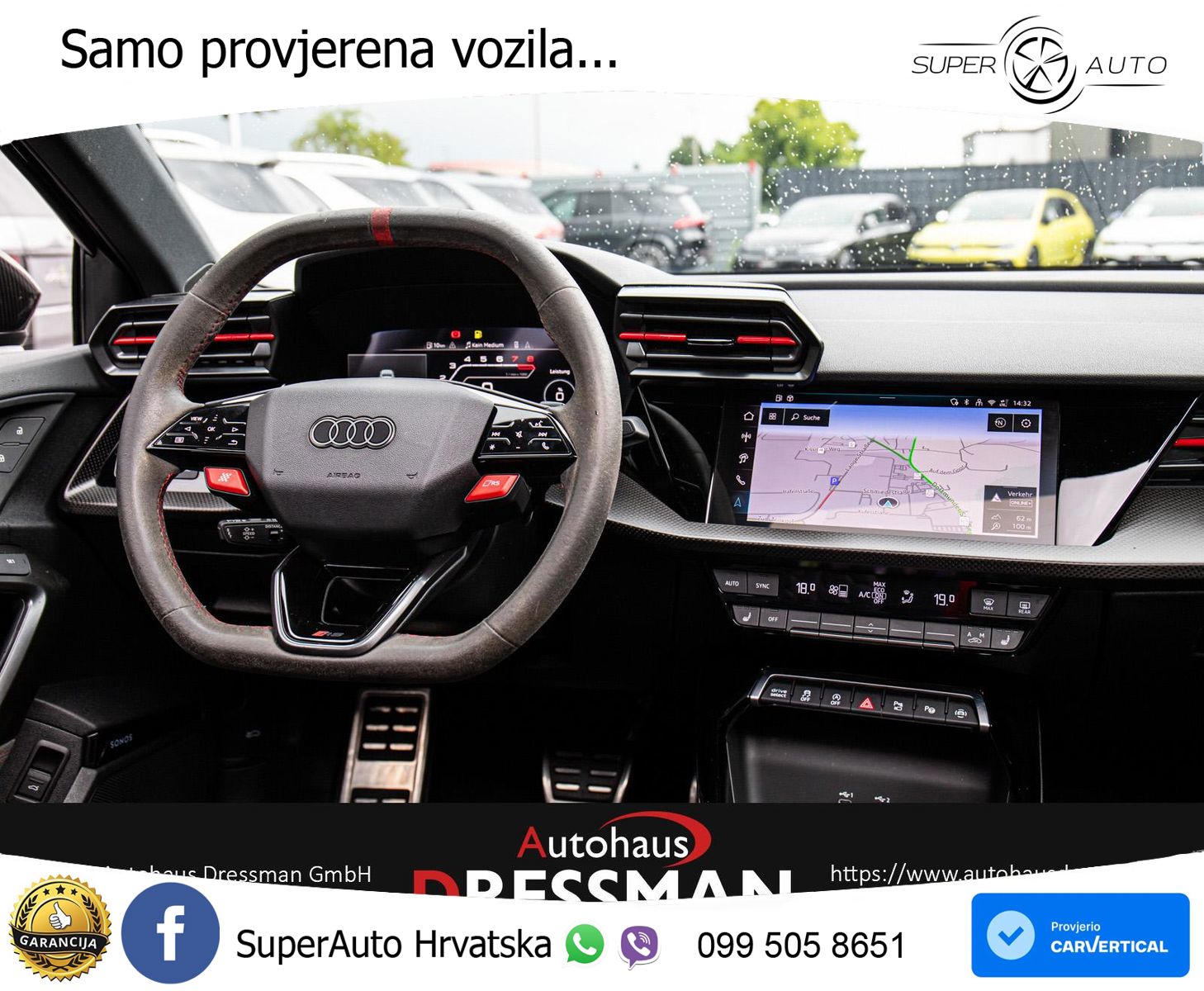 Audi RS3 Sedan 2.5 TFSI (400 KS) quattro S tronic LED+GR SJED+ACC