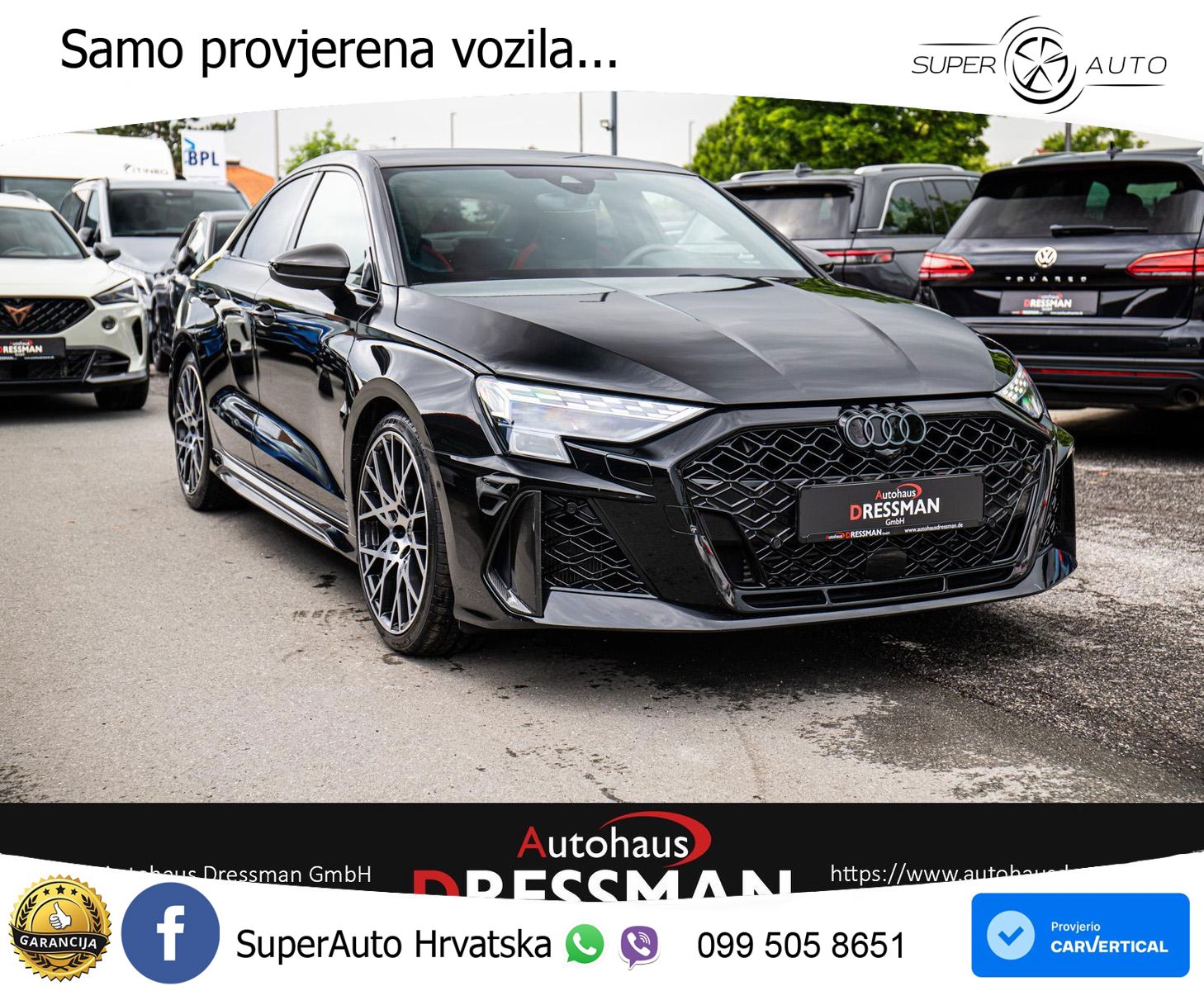 Audi RS3 Sedan 2.5 TFSI (400 KS) quattro S tronic LED+GR SJED+ACC