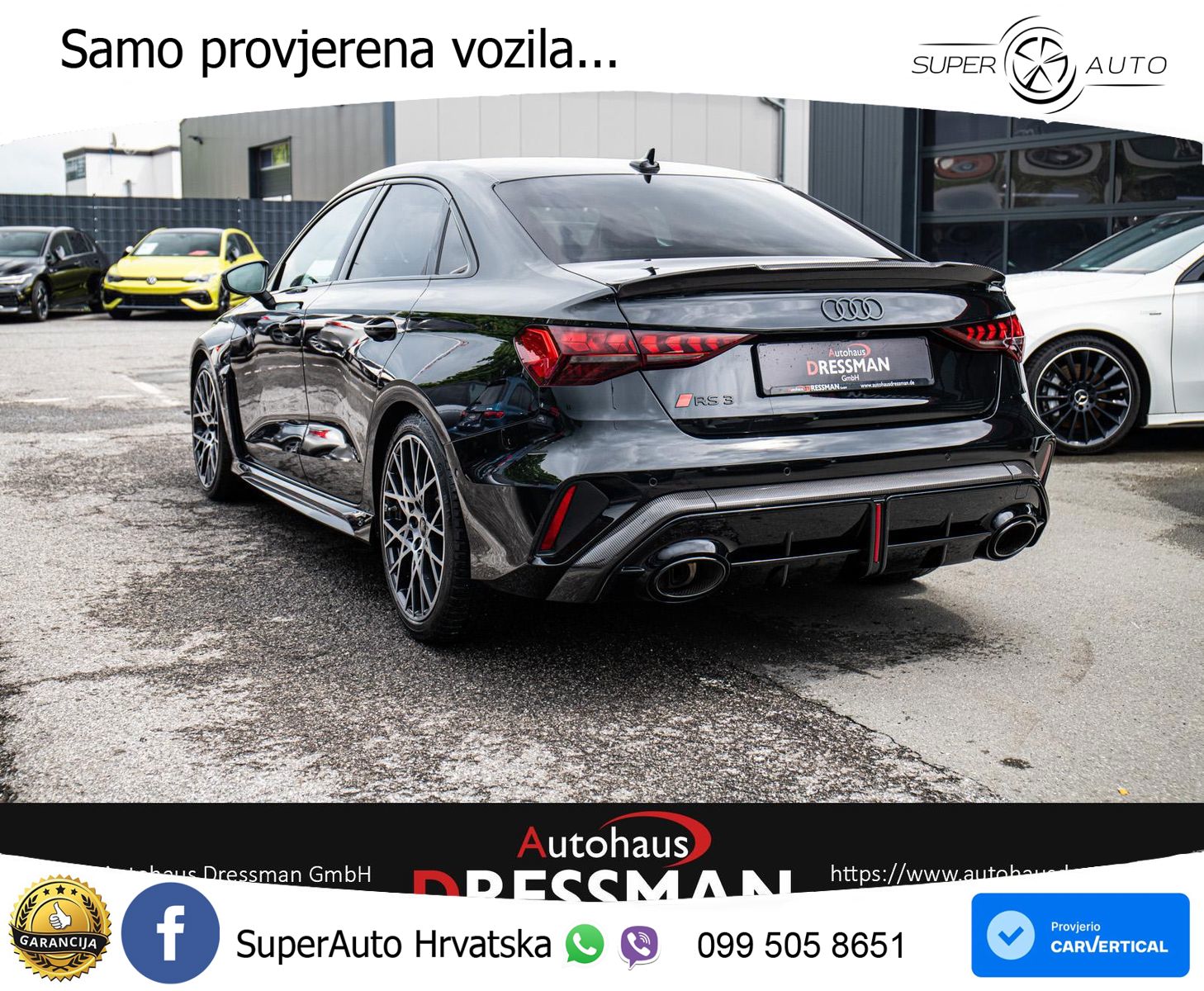 Audi RS3 Sedan 2.5 TFSI (400 KS) quattro S tronic LED+GR SJED+ACC